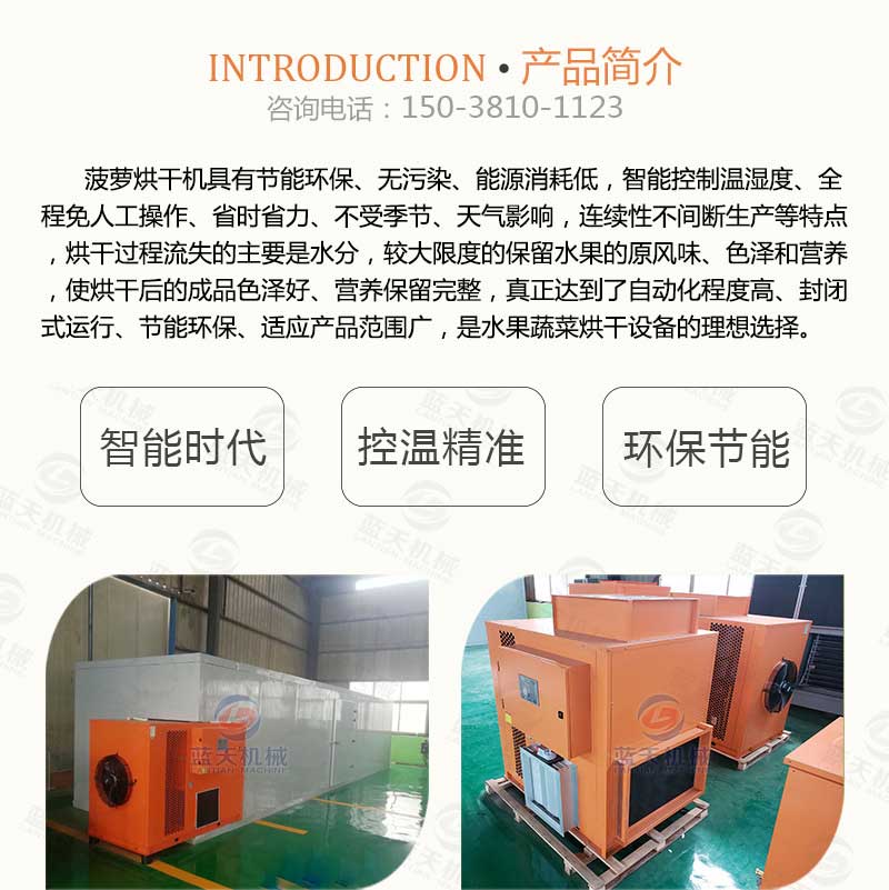 菠蘿干烘干機產(chǎn)品簡介