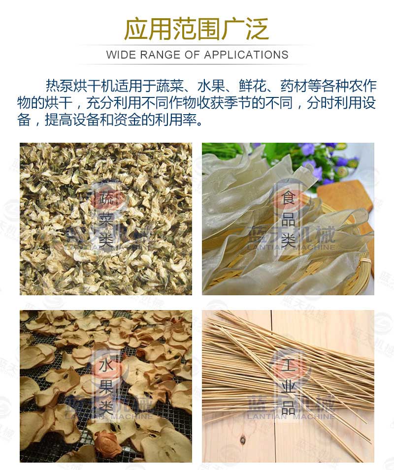 槐花烘干機應用范圍